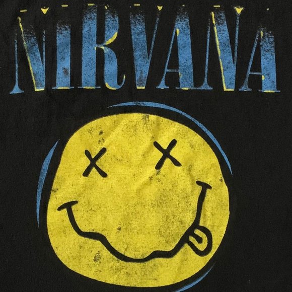 Retro Nirvana Smiley Face T-Shirt. Small. Authentic Nirvana Product. - Picture 3 of 6